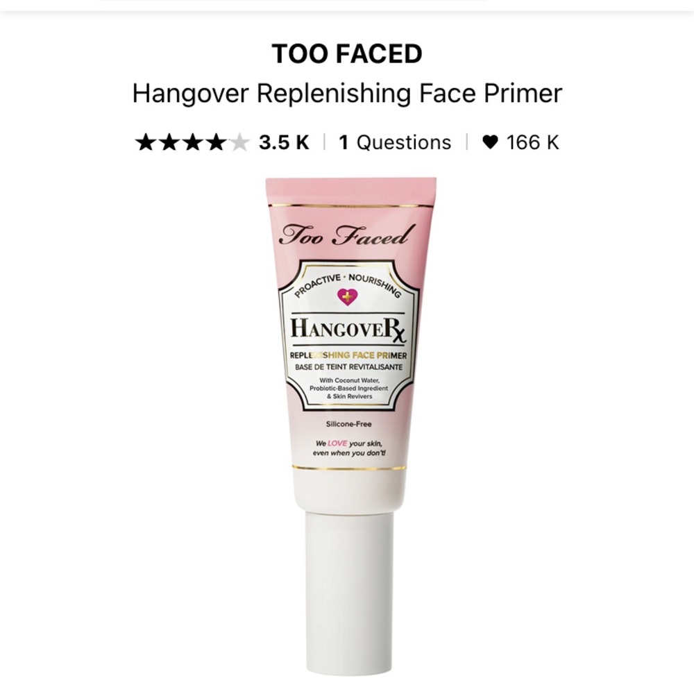 Too Faced Hangover Replenishing Face Primer